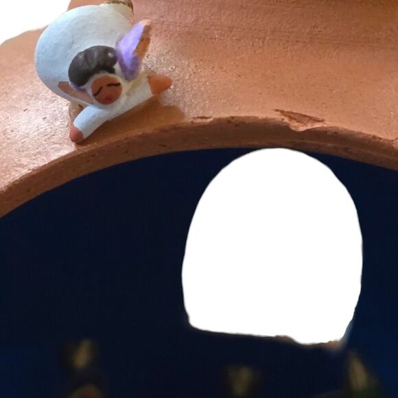 Terra cotta Miniature Nativity Manger Scene Christmas Religious Decor - Picture 4 of 6